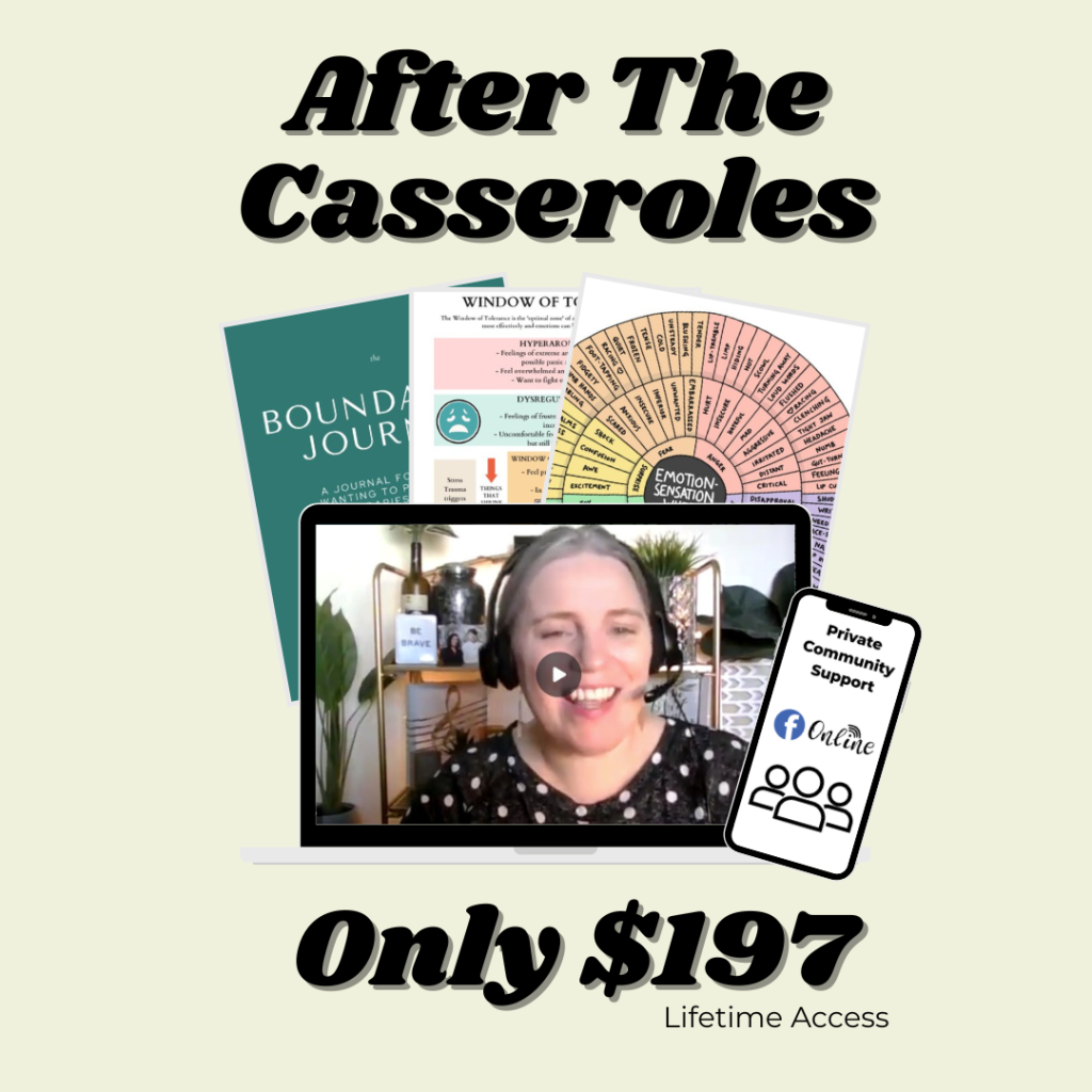 after the casseroles grief course by holly runion