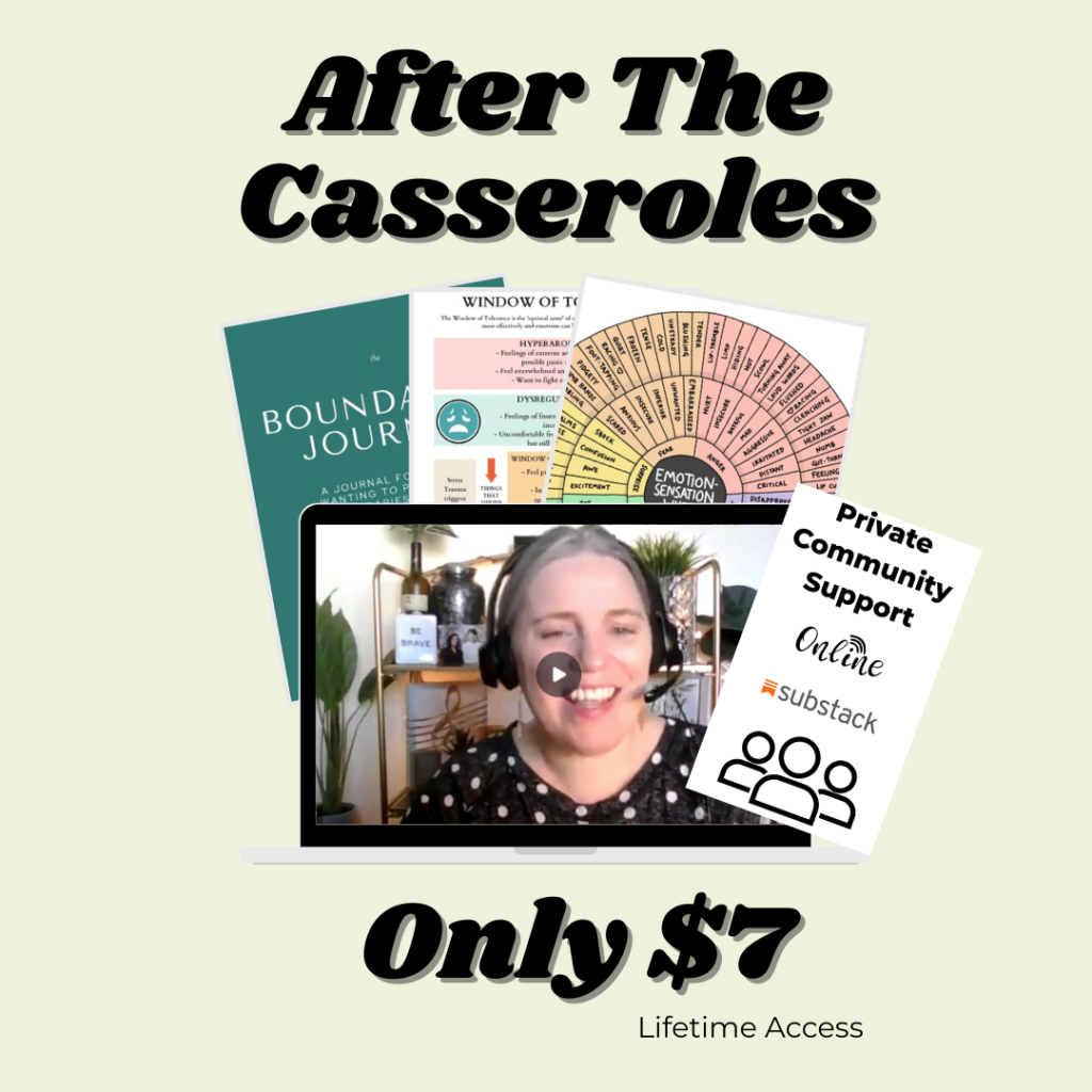 after the casseroles grief course by holly runion